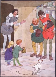 Estos parlotean y charlan agradablemente y se van alegremente, años 1930